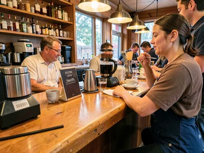 Diner coffee counter