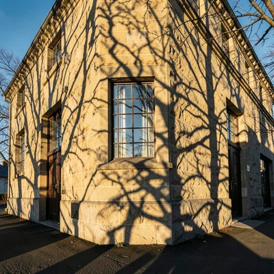 Tasmanian angular sub-Antarctic light, extreme raking shadows, Heritage sandston