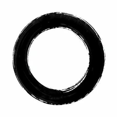 Perfect ensō circle