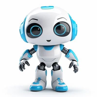3D plastilina ai chatbot dissasembled on clean white