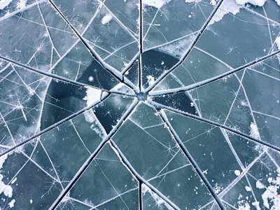 Breakup viewed from above as pattern