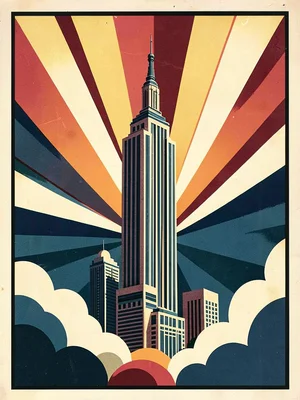Art Deco Manhattan skyscraper