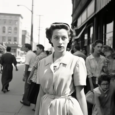 Vivian Maier photo of surprising person or situation