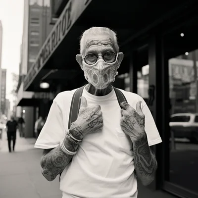 Street photo in the style of Vivian Maier The tales o