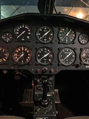 Warbird Instrument Panel Pilot Eye Level