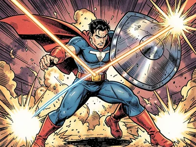 Hero deflecting lasers