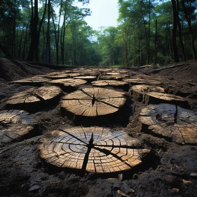 Land Art Photo by Andy Goldsworthy Burnt tree trunks