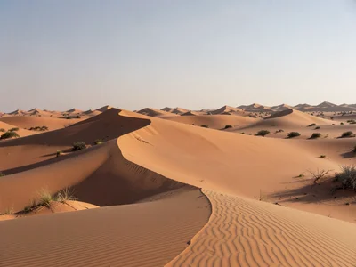 Desert dunes extended