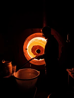 Silhouette Against the Glory Hole