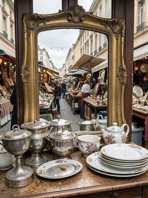 Vintage Mirror Reflecting Market