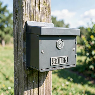 Mailbox on post
