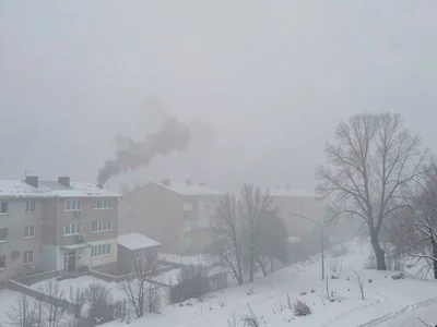 Winter smog from heating