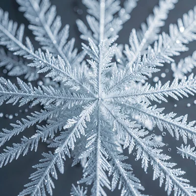 frost pattern radiating from a central point, crystalline detail