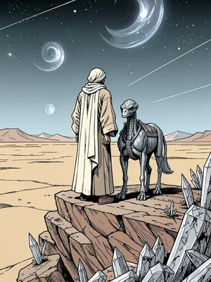 Desert Nomad on the Outcrop