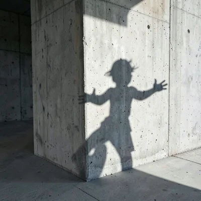 Concrete structure shadow play