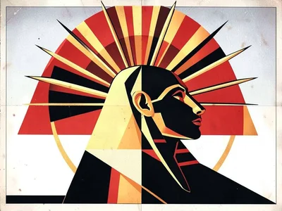 Art Deco Egyptian sphinx