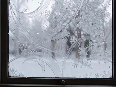 Frost showing air movement patterns