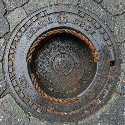 Rope Border and Tread Pattern Quarter Detail
