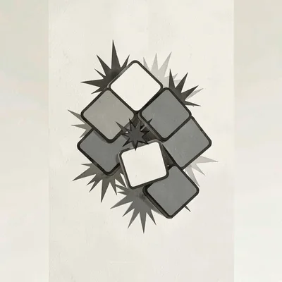 Vertical phone composition of a chunky cluster of bonus tiles popping with star 