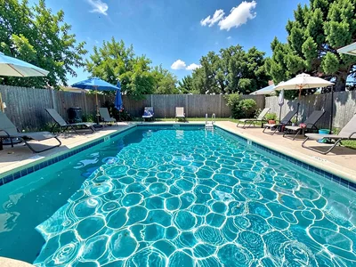 Swimming pool midday