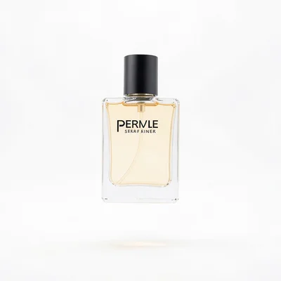 Perfume bottle floating