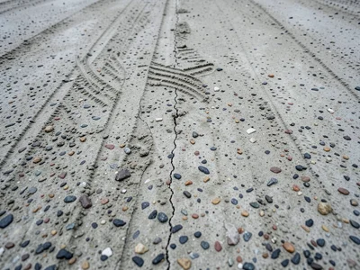 Le Corbusier béton brut, deliberately rough board-formed concrete with wide plan