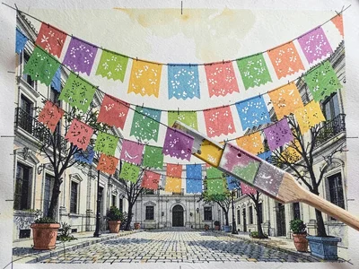 Papel picado banners