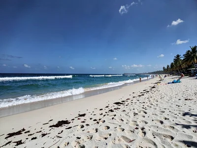 Beach at noon stark