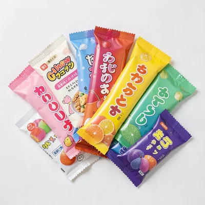 Hi-Chew Color Wheel Fan Arrangement