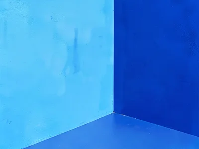 Painted wall meeting painted wall corner