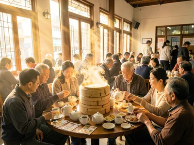 Family Morning — Tea Poured for Elders