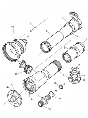 Telescope exploded view