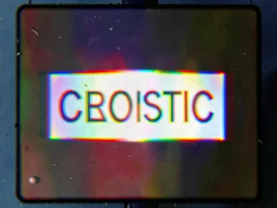 Sign edge creating color separation
