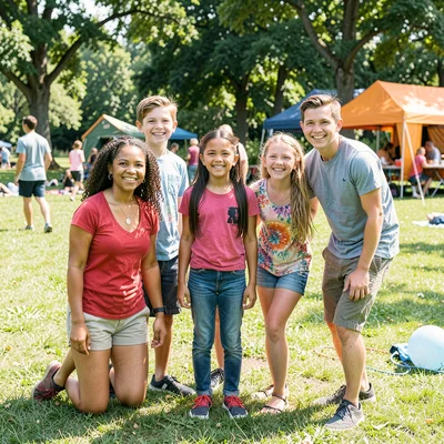 Summer camp friends