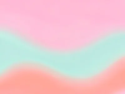 Rose-pink dissolving into mint with a quiet bloom of coral in the lower third, d