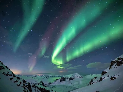 Aurora time-streak showing motion over minutes