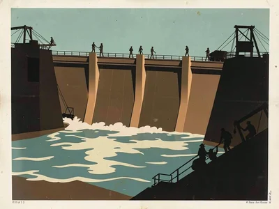WPA dam construction