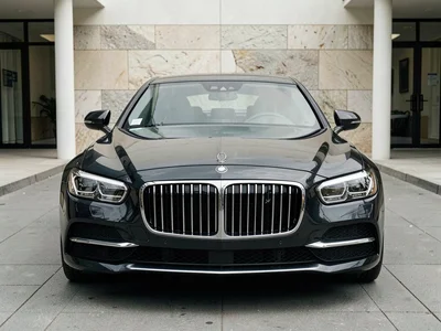 Luxury car front view