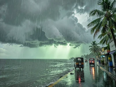 Monsoon Clouds Building Over Arabian Sea