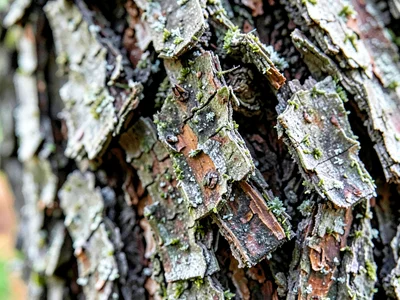 Maple bark becoming shaggy