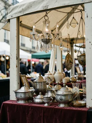 Crystal Chandelier at Stall Frame