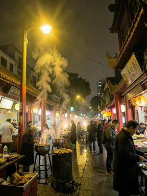 Longshan Temple incense smoke