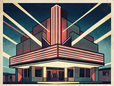 Art Deco movie theater