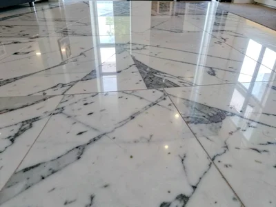 Marble floor reflection