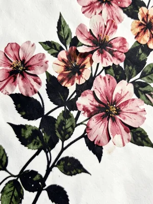 Flower shadow print