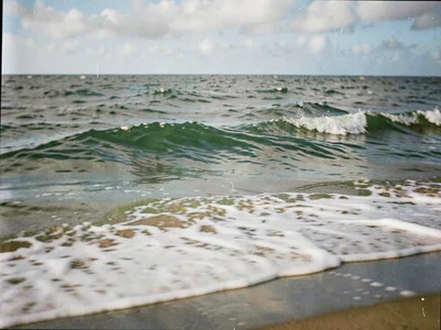 Coastal blur removing wave texture