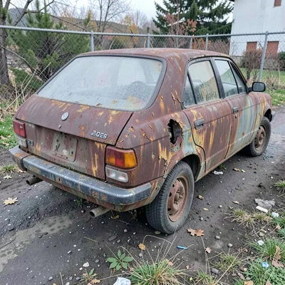 Rusted car