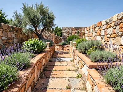 Herb Garden Stone Path