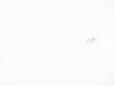 Single post in white expanse