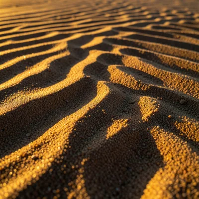 Singing sand dune surface texture, rounded grains of uniform size that produce a